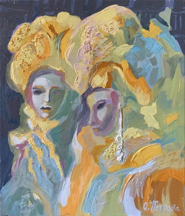 Painting «Pearl ladies», oil, canvas. Painter Petrova Olga. Buy painting