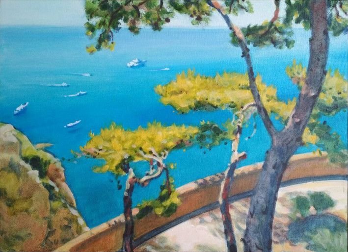Painting «Capri, sea», oil, canvas. Painter Timoshenko Vladimir. Buy painting