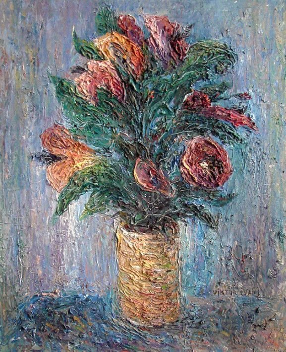 Painting «Amazing flowers», oil, hardboard. Painter Ivaniv Viktor. Buy painting