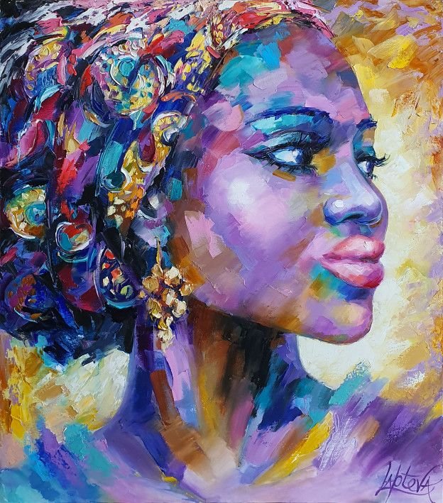 Картина “Африканская женщина”