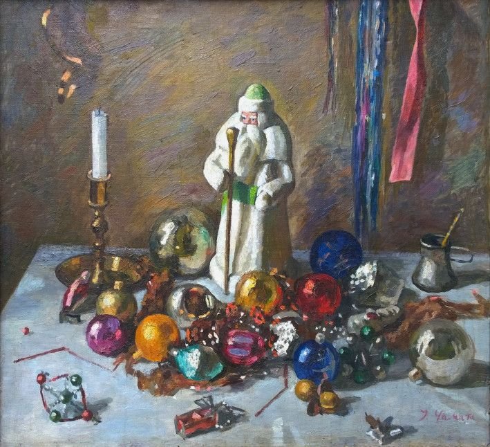Painting «Santa Claus», oil, canvas. Painter Chamata Ihor. Buy painting