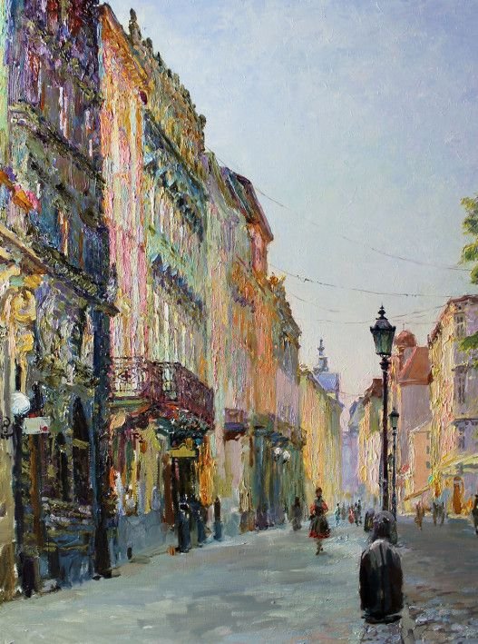 Painting “Lviv in the morning“