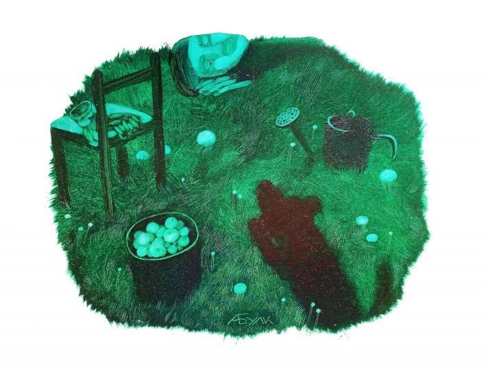 Картина «Садові сни», олійні фарби, полотно. Художниця Булкіна Анна. Купити картину