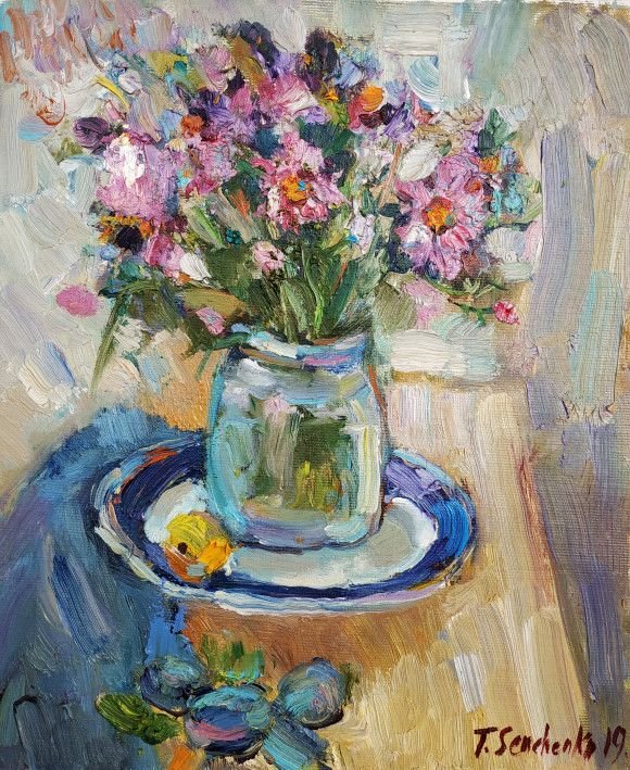 Painting «Autumn bouquet», oil, canvas. Painter Senchenko Tetiana. Buy painting