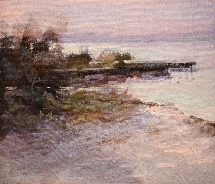 Painting «Quiet estuary», oil, canvas. Painter Kocherzhuk Mykola. Buy painting