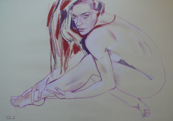 Painting «Niu. Julia», paper, pastel. Painter Lunov Oleh. Buy painting