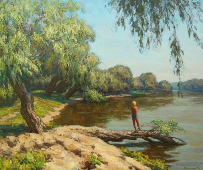 Painting «Danube ringtone», oil, canvas. Painter Korinok Viktor. Buy painting