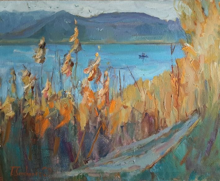 Painting «Near the coast», oil, canvas. Painter Senchenko Tetiana. Buy painting