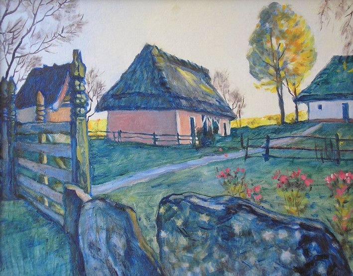Painting «Podol cottage», oil, hardboard. Painter Timoshenko Vladimir. Buy painting