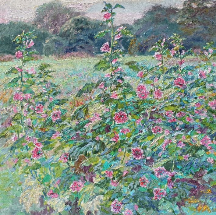 Painting “Forest mallow“