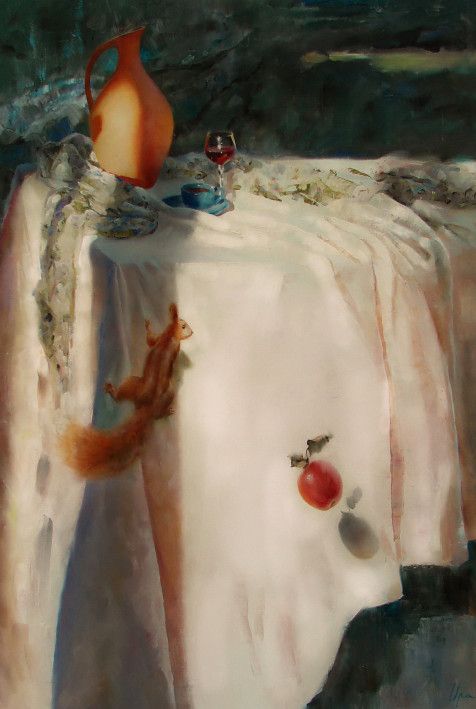 Painting “Still life with a Squirrel“