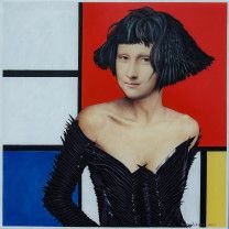 Painting “Liza visiting Mondrian-3”