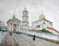 Картина “Вход в  Почаевскую Лавру”