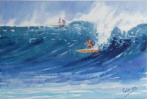 Картина “Серфингист и стихия”