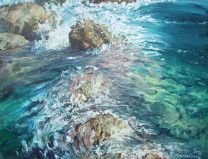 Картина “Море и камни”