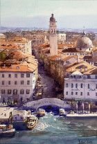 Painting “Venice, roofs”