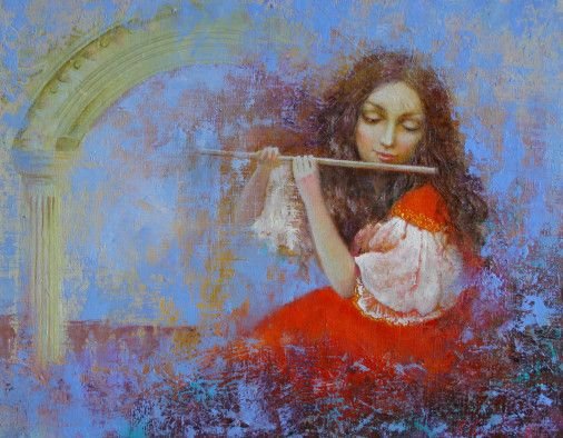 Painting «Magic melody», oil, canvas. Painter Dobrodii Hanna. Sold