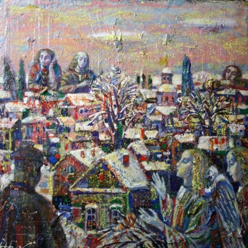 Painting «City», oil, canvas. Painter Boliukh Mykola. Buy painting