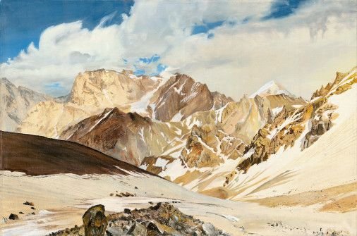 Painting «Mount Castle. Fann Mountains», oil, canvas. Painter Grachov Valeriy. Buy painting