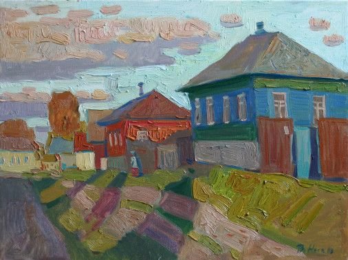 Painting «The old street of Krolevets», oil, canvas. Painter Nosan Volodymyr. Buy painting