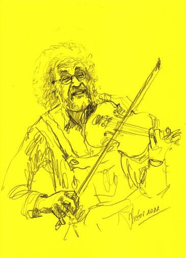 Painting «Violinist», pencil, paper. Painter Mykytenko Viktor. Buy painting