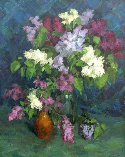 Painting «Lilac», oil, canvas. Painter Korinok Viktor. Buy painting