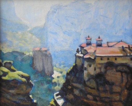 Painting «Meteora. Noon», oil, hardboard. Painter Timoshenko Vladimir. Buy painting