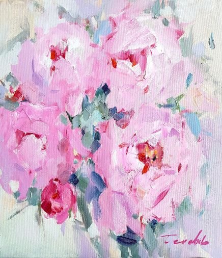 Painting «Pink etude», oil, canvas. Painter Terebylo Mykhailo. Buy painting
