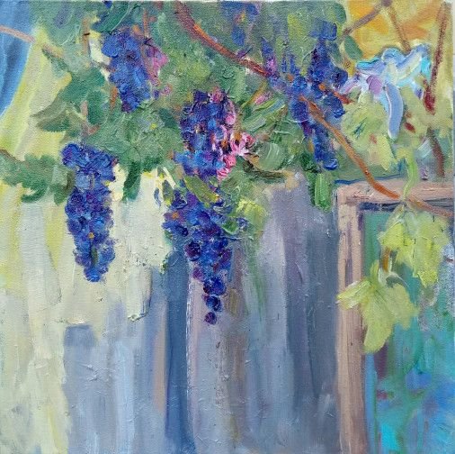Painting «Grapes ripened», oil, canvas. Painter Senchenko Tetiana. Buy painting