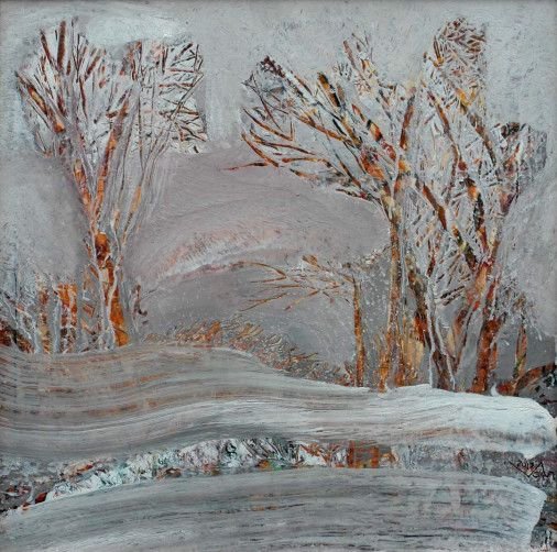 Painting «Winter», acrylic, hardboard. Painter Chumachenko Viktor. Buy painting