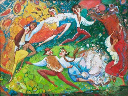 Painting «Dance. A whirlpool of senses», oil, canvas. Painter Zbrutska Oksana. Buy painting