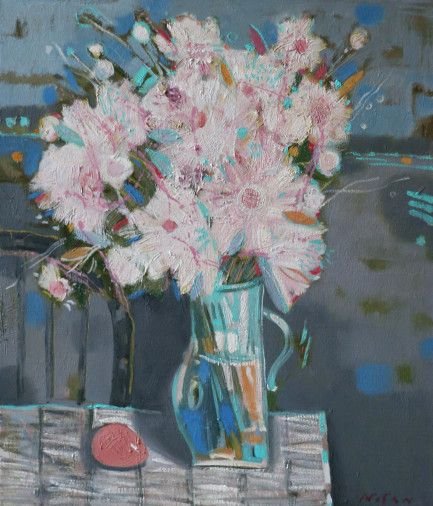 Painting «Bouquet», oil, canvas. Painter Nosan Volodymyr. Sold