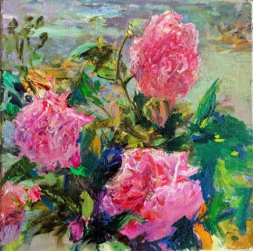 Painting «Roses of love », oil, canvas. Painter Hunchenko-Koval Svіtlana. Buy painting