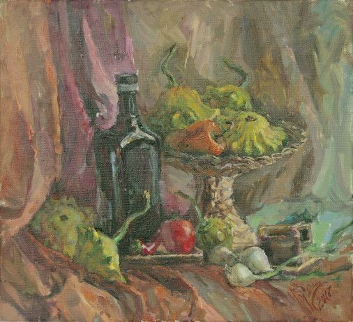Painting «Squash», oil, canvas. Painter Brazhnyk Olena. Buy painting