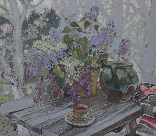 Painting «Spring day», oil, canvas. Painter Korzh-Radko Liudmyla. Buy painting