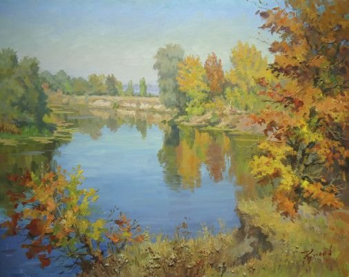 Painting «Gold of fall», oil, canvas. Painter Kutilov Yurii. Buy painting