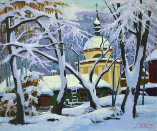 Painting «Frolovskiy monastery», oil, canvas. Painter Movchan Vitalii. Buy painting