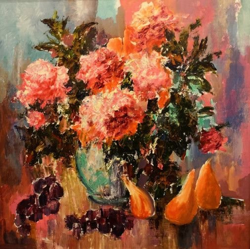 Painting «Summer bouquet», oil, canvas. Painter Herasymenko Nataliia. Buy painting