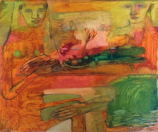 Картина «Квітка кохання», олійні фарби, полотно. Художниця Булкіна Анна. Купити картину