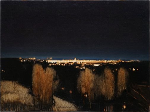 Painting «Kyiv at night # 9», oil, canvas. Painter Beliusenko Oleksii. Buy painting