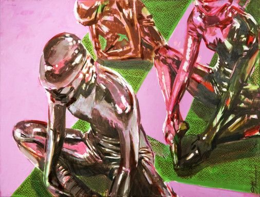 Картина «Асана 3 (Latex)», олійні фарби, полотно. Художник Потапенков Едуард. Купити картину