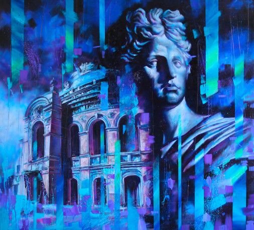 Painting «A night at the opera», oil, canvas. Painter Dobrodii Oleksandr. Buy painting