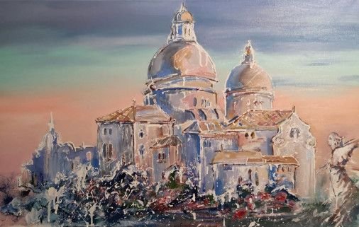 Картина «Венеціанський храм», олійні фарби, полотно. Художниця Герасименко Наталія. Купити картину