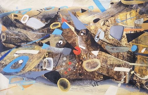 Картина «Птахи Кандинського-2», олійні фарби, полотно. Художниця Куліш Катерина. Купити картину