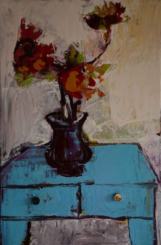 Painting «Old drawers», oil, mixed media, canvas. Painter Melnyk Ihor. Buy painting