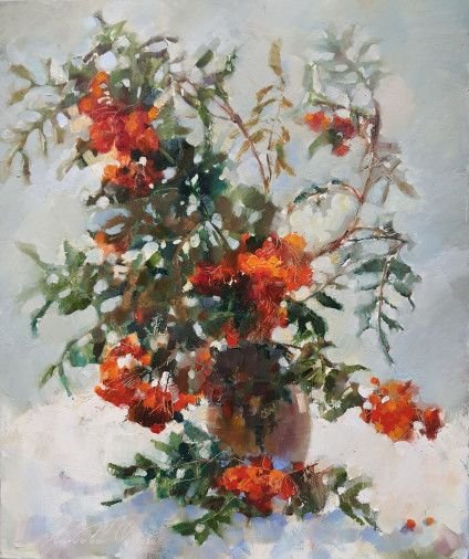 Painting «Autumn mood», oil, canvas. Painter Laptieva Olha. Buy painting