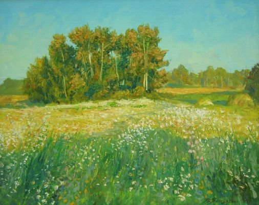 Painting «Flowers in the garden», oil, canvas. Painter Tytulenko Volodymyr. Buy painting