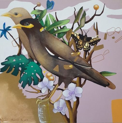 Painting «Thailand's bird 2», oil, canvas. Painter Kulish Kateryna. Buy painting