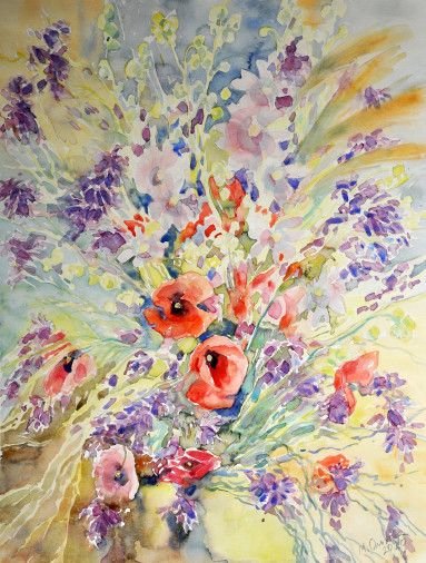 Painting «Summer colors», watercolor, paper. Painter Olkhova Maryna. Buy painting