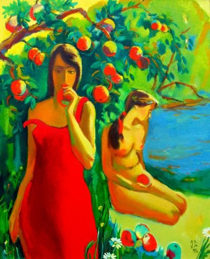 Painting «Summer vacation», oil, canvas. Painter Solodovnikov Ihor. Sold